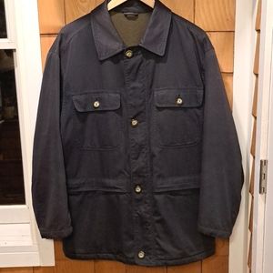 Salvatore Ferragamo wool lined utility chore coat M/L